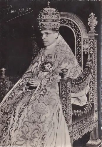RELIGION - Papst Pius XII., Foto Postkarte Fotocelere 1955