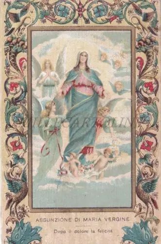 RELIGION - Madonna, Himmelfahrt der Jungfrau Maria, Postkarte UFCI Campobasso 1928