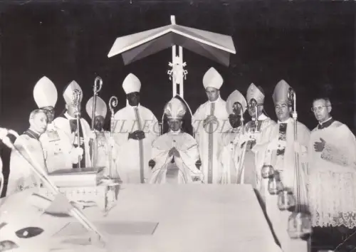 RELIGION - Papst Paul VI., Indien, Heiliger Vater in Mumbai, Foto Postkarte