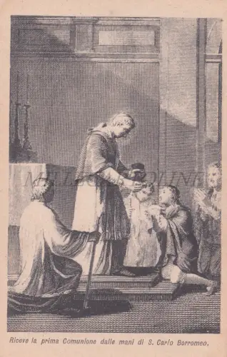 RELIGION - Karl Borromäus, Kommunion, Postkarte