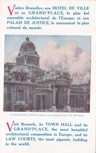 BELGIEN - Brüssel, Hotel de Ville Grand'Place, Bureau Intelligence, Postkarte