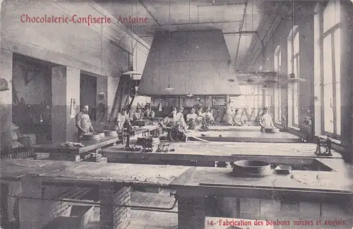 BELGIEN - Brüssel, Chocolaterie-Confiserie Antoine, Postkarte