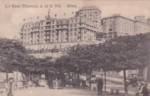 GENUA - Hotel Miramare & de la Ville, Postkarte
