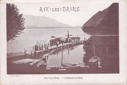 AIX LES BATHS - Faltbare Touristenbroschüre mit Fotos