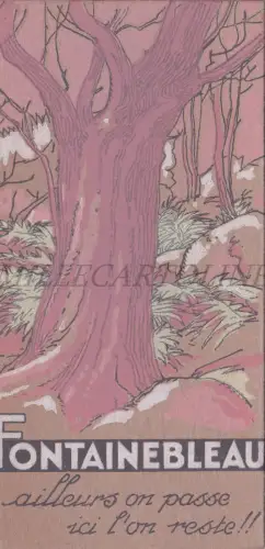 RESTAURANT 'L'AIGLE NOIR' FONTAINEBLEAU - Faltbare Schablone Broschüre