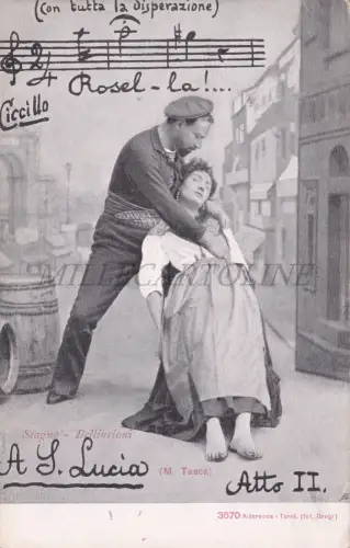A St. Lucia Akt II - Zinn, Bellincioni, Postkarte Alterocca Nr. 3670 1905