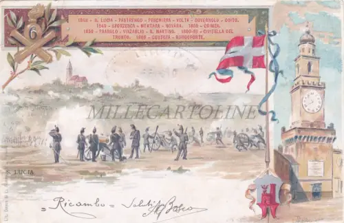 ARTILLERIE - 6. Regiment, St. Lucia, Militärpostkarte