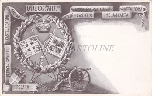 ARTILLERIE - 8. Regiment, Militärpostkarte