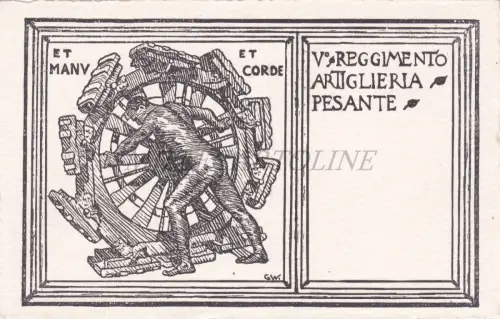 ARTILLERIE - V Schweres Artillerieregiment, GW, Kommando, Militärpostkarte