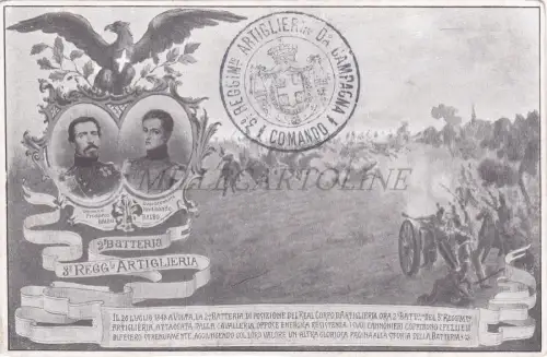 ARTILLERIE - 3. Regg. Artillerie, 2. Batterie, Kommando, Militärpostkarte