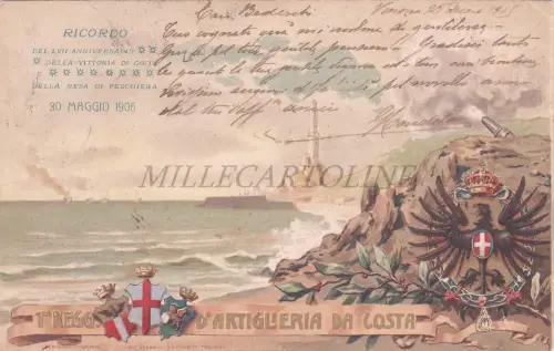 ARTILLERIE - 1. Regiment Art. von Costa, Feldpostkarte 1905