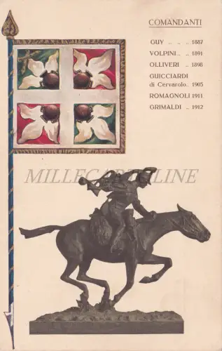 ARTILLERIE - Artillerie zu Pferd, Luigi Frangi 1912, Militärpostkarte