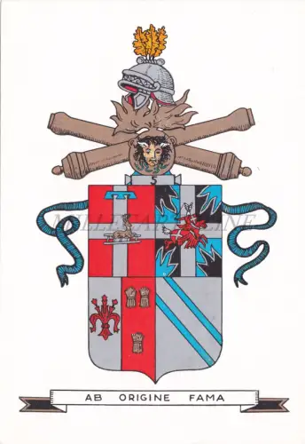 ARTILLERIE - 5. Regiment Art. aus Feldzug D.F. 'Mantua', Militärpostkarte