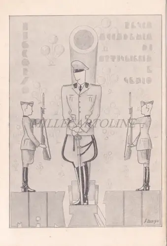 ARTILLERIE - R. Kunstakademie und Genie, Mak π 100, S. Longo, Feldpostkarte