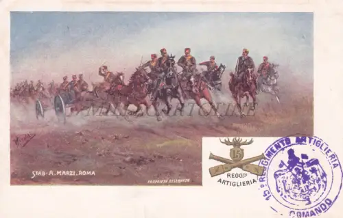 ARTILLERIE - 15. Artillerieregiment, Rinaldi, Kommando, Militärpostkarte