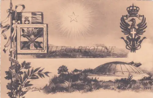 ARTILLERIE - 2. Küstenregiment, Del Santo, Militärpostkarte 1907