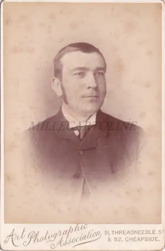 KABINETTFOTO - UK, Young Man, Art Photographic Association, Cheapside, London