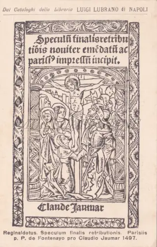 REGINALDETUS CLAUDIO JAUMAR 1497 - Luigi Lubrano Neapel, Postkarte 1931