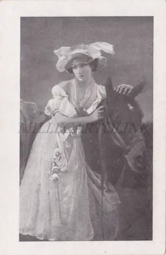 FRAU MIT PFERD - Du bleibst mir allein!, Postkarte