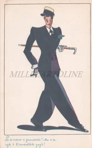 L'IRRESISTIBLE GAGA - Sie lieben es, ihn anzusehen? Aber man weiß, Postkarte Mode