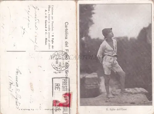 DER HELDENSOHN - Falcheri, De Somma, Garisch Mailand, Doppelkarte 1936