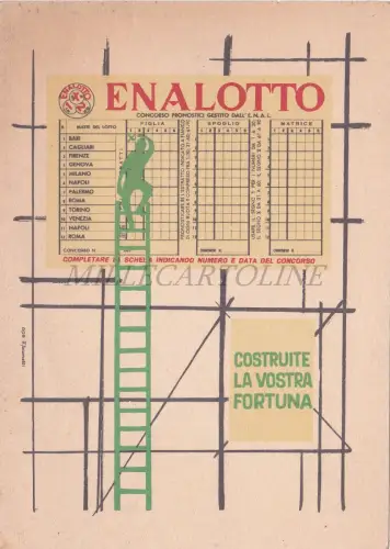 ENALOTTO BAUEN SIE IHR GLÜCK - Postkarte