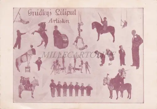 GNIDLEY'S LILIPUT ARTISTEN - Postkarte