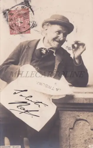 LA TRIBUNA - Gussoni Milano, Foto Postkarte 1901