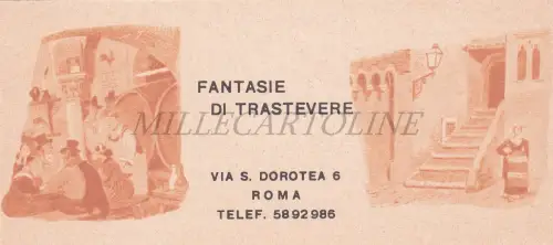 FANTASIE DI TRASTEVERE - Via S. Dorotea 6 Rom, Karton 2 $ Getränketheater 