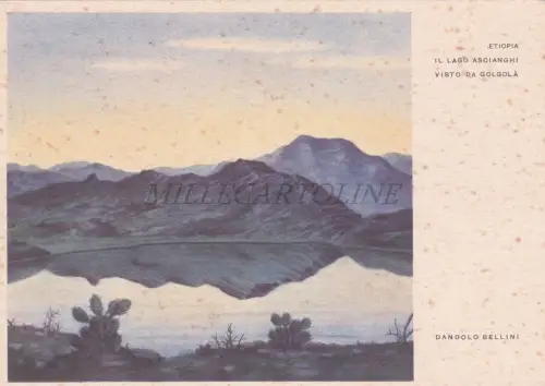 ÄTHIOPIEN - Ascianghi, See von Golgolah aus gesehen, Dandolo Bellini, Postkarte