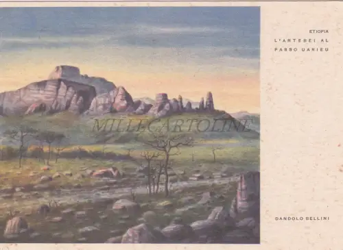ÄTHIOPIEN - Artebei al Passo Uarieu, Dandolo Bellini, Postkarte