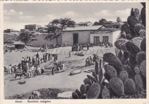ÄTHIOPIEN - Harar, Indigenes Viertel, Postkarte