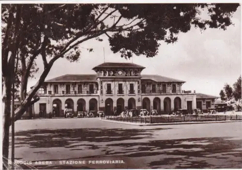 ÄTHIOPIEN - Addis Abeba, Bahnhof, Postkarte 1938