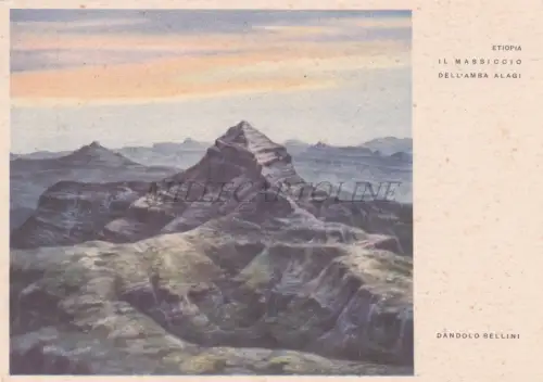 ÄTHIOPIEN - Amba Alagi, Massiccio, Dandolo Bellini, Postkarte