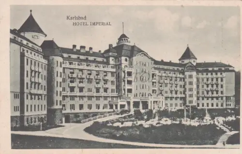 TSCHECHIEN - Karlsbad, Karlsbad, Hotel Imperial, Postkarte