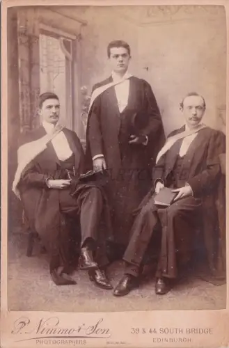 KABINETTFOTO - UK, Männer, P. Nimmo & Son, Edinburgh Schottland