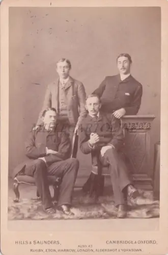 KABINETTFOTO - UK, Young Men, Hills & Saunders, Cambridge & Oxford