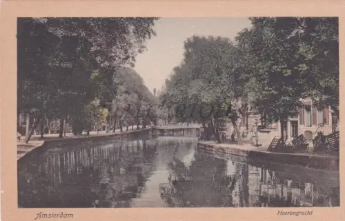 NIEDERLANDE - Amsterdam, Heerengracht, Postkarte Weenenk & Schnell