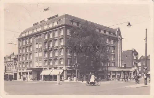 NIEDERLANDE - Den Haag, Grand Hotel Terminus, Foto Postkarte 1953