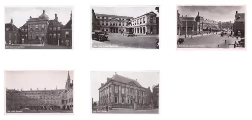 NIEDERLANDE - Den Haag, Ansichten, 5 Fotopostkarten