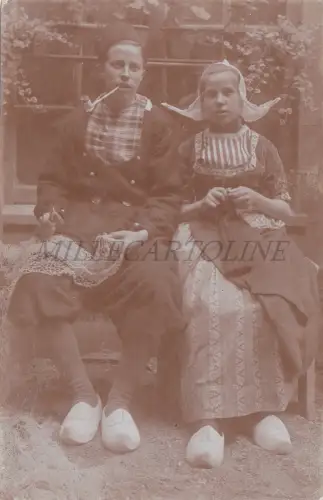 NIEDERLANDE - Rotterdam, junges Paar, Foto Postkarte 1913 Fischer