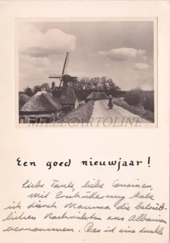 NIEDERLANDE - Venlo, Windmill View, Good New Year Karton