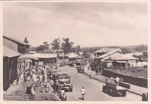 ÄTHIOPIEN - Addis Abeba, Via Tripolis, Foto Postkarte 1938