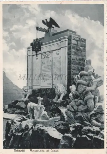 ÄTHIOPIEN - Uolchefit, Gefallenendenkmal, Foto Postkarte 1939 Genio Gondar