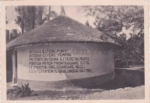 ÄTHIOPIEN - Harar, Villaggio Banco di Roma, Dopolavoro L. Veroi, Postkarte 1939