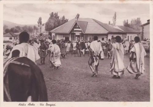 ÄTHIOPIEN - Addis Abeba, Via Bengasi 1938, Postkarte