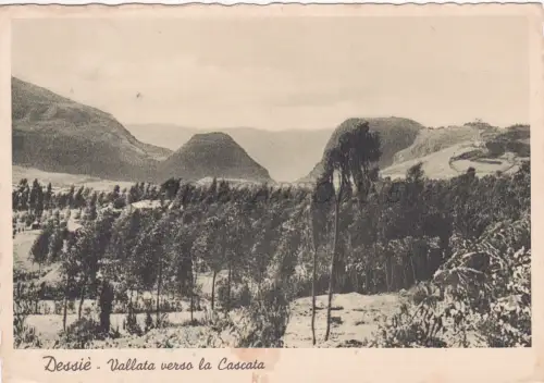 ÄTHIOPIEN - Dessiè, Tal zum Wasserfall, Postkarte 1939