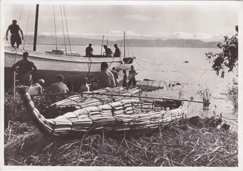 ÄTHIOPIEN Gorgora Navigation sul Tana Foto Postkarte 1939 Gondar, Eritrea Briefmarken