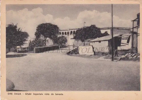 ÄTHIOPIEN - Dire Daua, Kaiserlicher Ghebi aus der Levante, Postkarte 1939 Somalia c.20