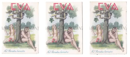 EVA TERRESTRISCHES PARADIES & '900 - 3 Kalenderhüllen, G. Del Moro Histonio